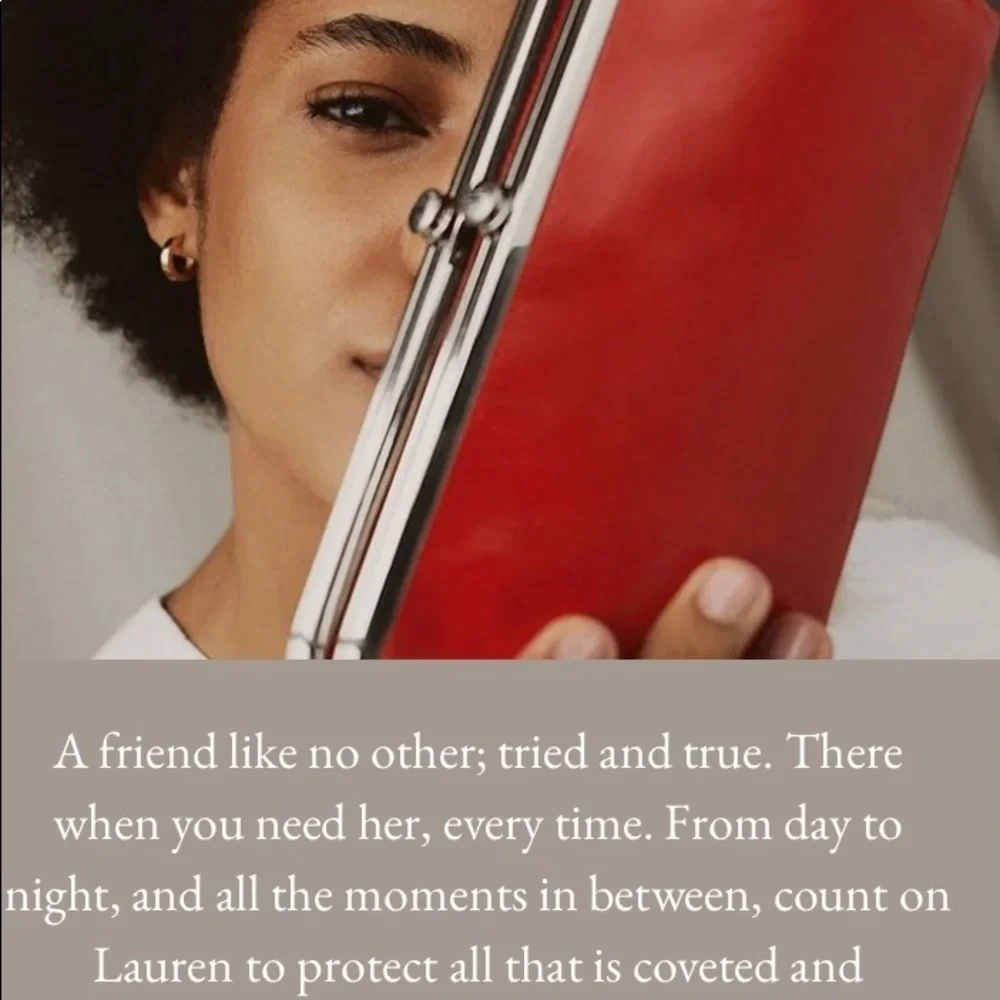 🌀🌀  SOLD 🌀🌀 NWT HOBO Lauren wallet/clutch. Color Honeycomb. Leather. - Picture 11 of 13